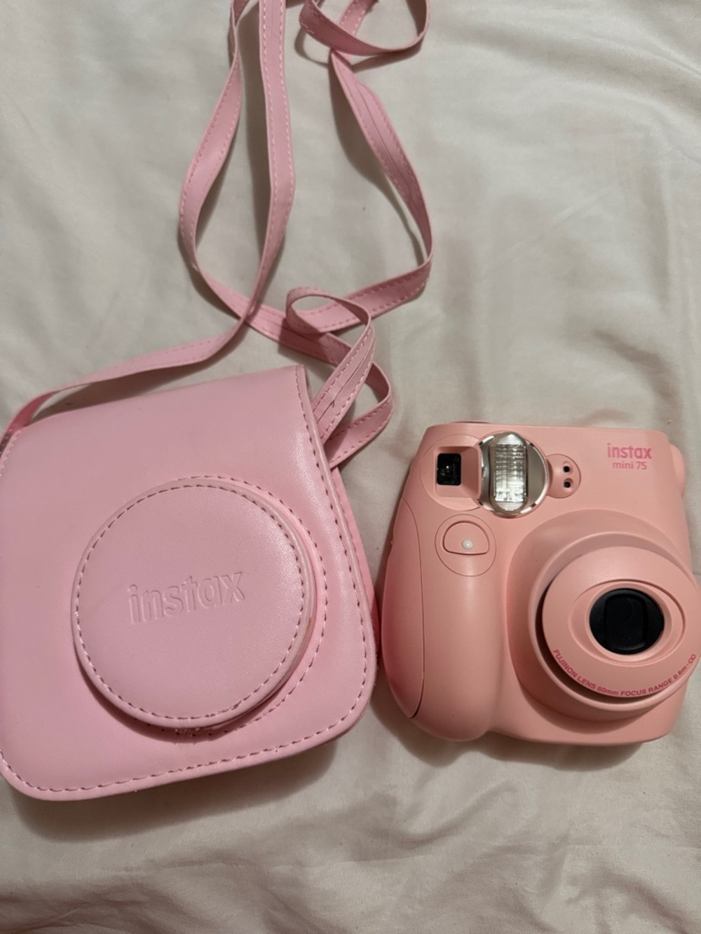 Fujifilm instax mini 7S Instant Camera with Pink Carry Case